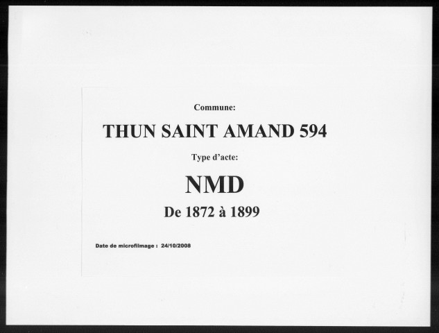 THUN-SAINT-AMAND / NMD, Ta [1872-1899]