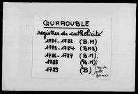 QUAROUBLE / BM [1781-1782]