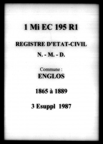 ENGLOS / NMD [1865-1889]