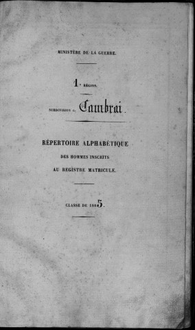1885 : CAMBRAI