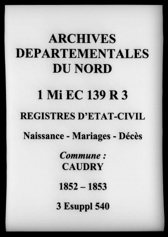 CAUDRY / NMD, Ta [1852-1857]
