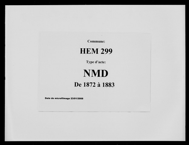 HEM / NMD [1872-1883]