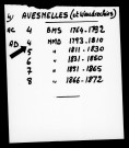 AVESNELLES / NMD (sauf M 1799) [1793-1810]