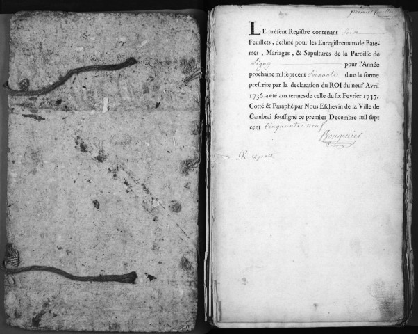 LIGNY-EN-CAMBRESIS / BMS [1760 - 1769]