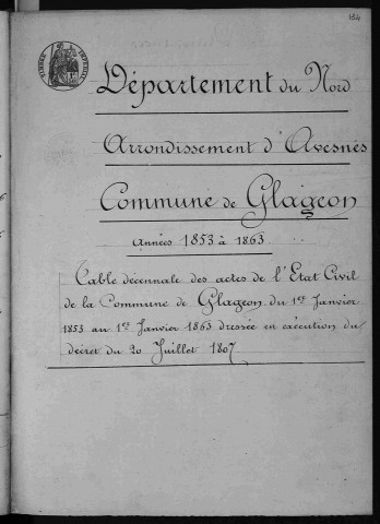 GLAGEON / 1853-1862