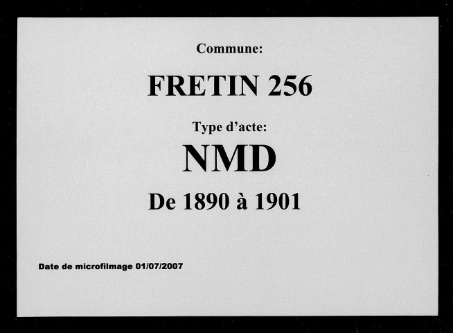 FRETIN / NMD [1890-1901]