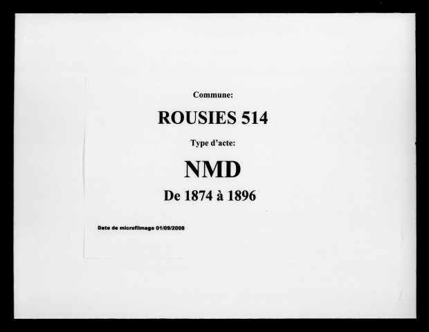 ROUSIES / NMD [1874-1896]