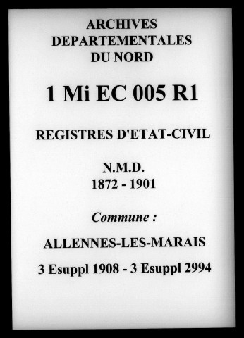 ALLENNES-LES-MARAIS / NMD [1872-1901]