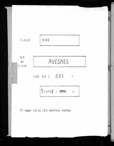 1927 : AVESNES