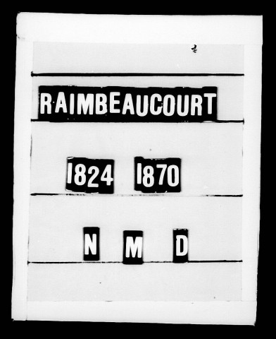 RAIMBEAUCOURT / NMD [1855-1870]