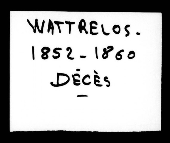 WATTRELOS / D [1852-1860]