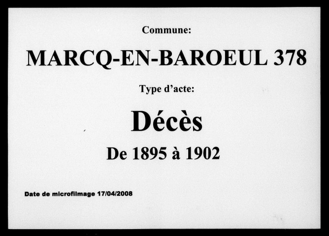 MARCQ-EN-BAROEUL / D [1895-1902]