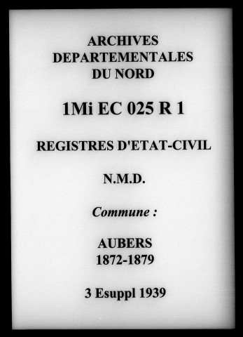 AUBERS / NMD, Ta [1872-1879]