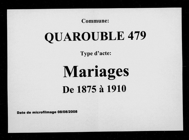 QUAROUBLE / M [1875-1910]
