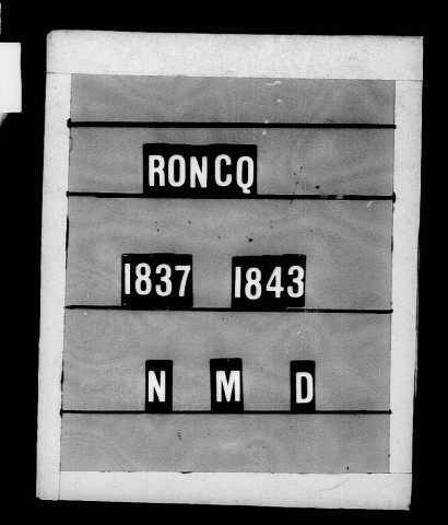 RONCQ / NMD [1837-1851]