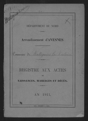 WATTIGNIES-LA-VICTOIRE / NMD [1911 - 1911]