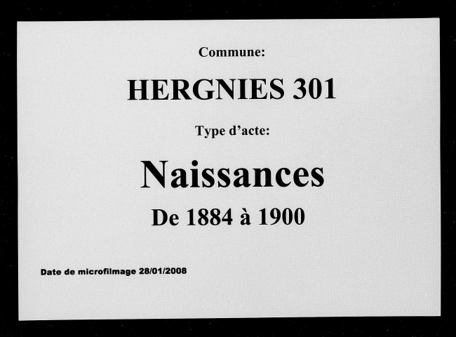 HERGNIES / N [1884-1900]