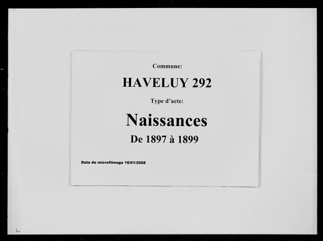 HAVELUY / N [1897-1899]