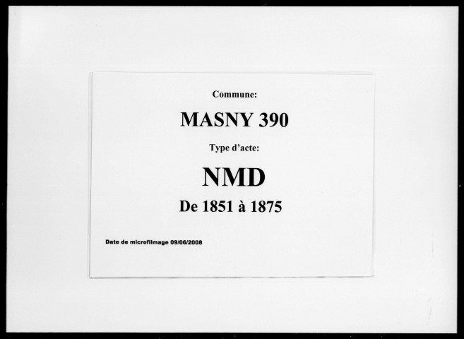 MASNY / NMD [1851-1875]