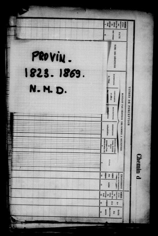 PROVIN / NMD [1823-1869]