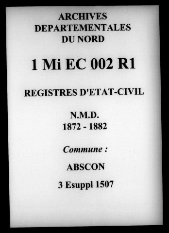 ABSCON / NMD [1872-1882]
