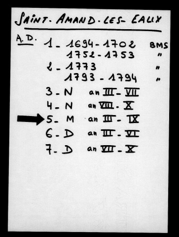 SAINT-AMAND-LES-EAUX / M [1794-1801]