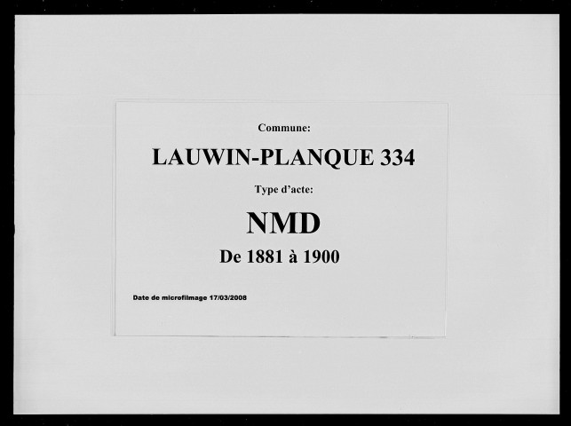 LAUWIN-PLANQUE / NMD [1881-1900]