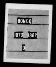 RONCQ / D [1873-1882]