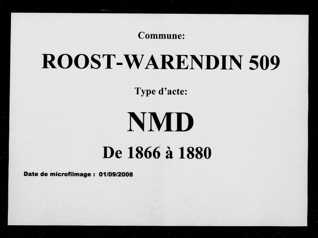 ROOST-WARENDIN / NMD [1866-1880]