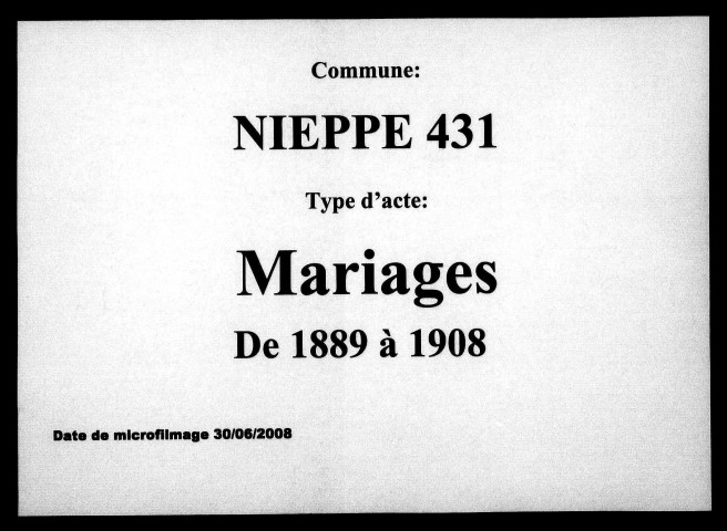 NIEPPE / M [1889-1908]