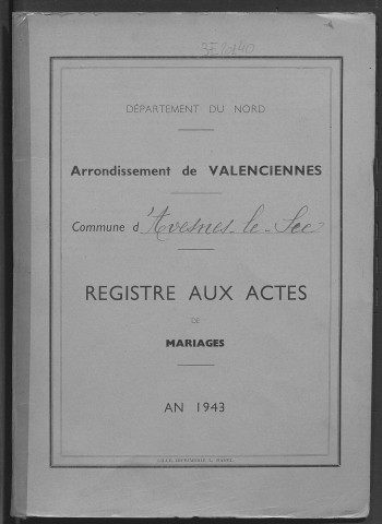 AVESNES-LE-SEC / M [1943 - 1943]