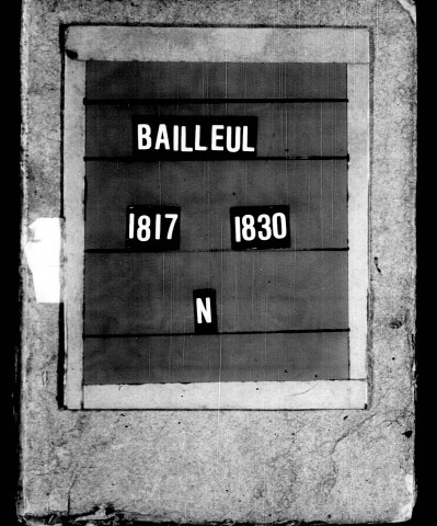 BAILLEUL / N [1817-1826]
