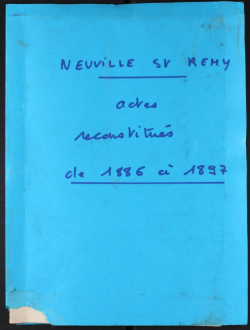 NEUVILLE-SAINT-REMY / NMD [1886 - 1897]