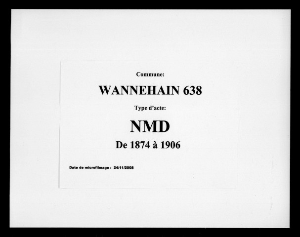 WANNEHAIN / NMD [1874-1906]