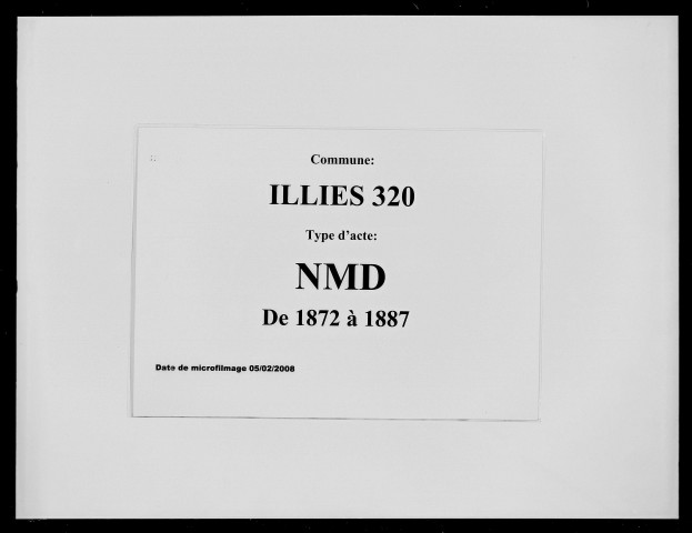 ILLIES / NMD [1872-1887]
