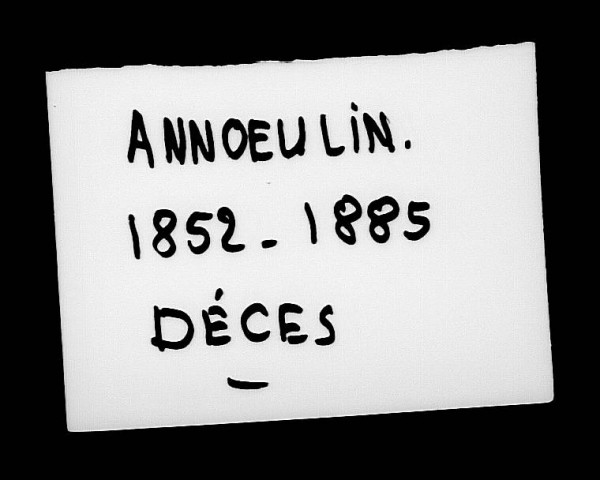 ANNOEULLIN / D [1852-1885]