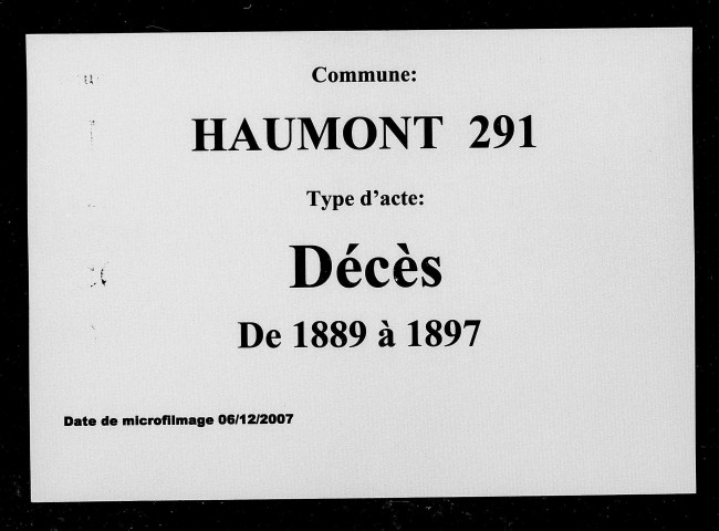 HAUTMONT / D [1889-1897]