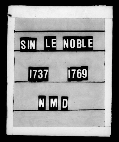 SIN-LE-NOBLE / BMS [1757-1798]