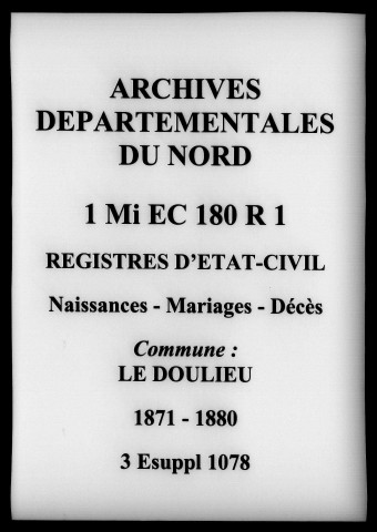 LE DOULIEU / N, M D, Ta [1871-1884]