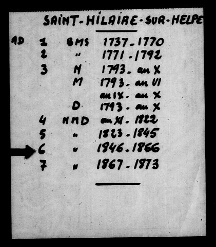 SAINT-HILAIRE-SUR-HELPE / NMD [1846-1873]
