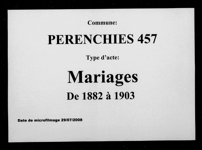 PERENCHIES / M [1882-1903]