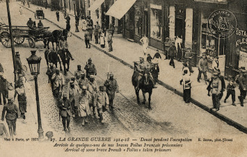 Douai pendant l’occupation. Arrivée de Poilus prisonniers