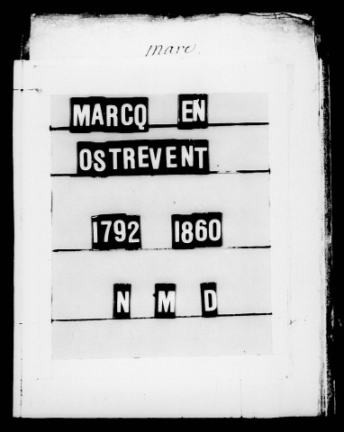 MARCQ-EN-OSTREVENT / NMD [1792-1860]