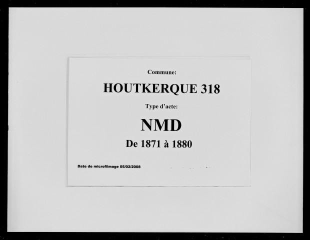 HOUTKERQUE / NMD [1871-1880]