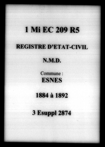 ESNES / NMD [1884-1892]
