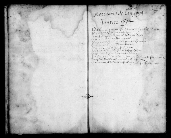 CAMBRAI (ST MARTIN) / BMS (égl. Métropolitaine) [1694-1702]