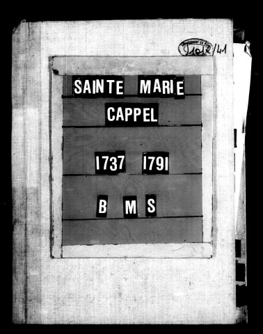 SAINTE-MARIE-CAPPEL / BMS [1737-1785]