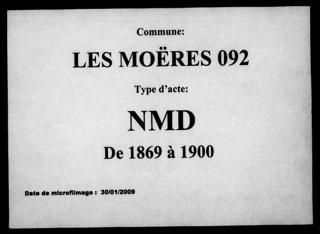 LES MOERES / NMD, Ta [1869-1900]