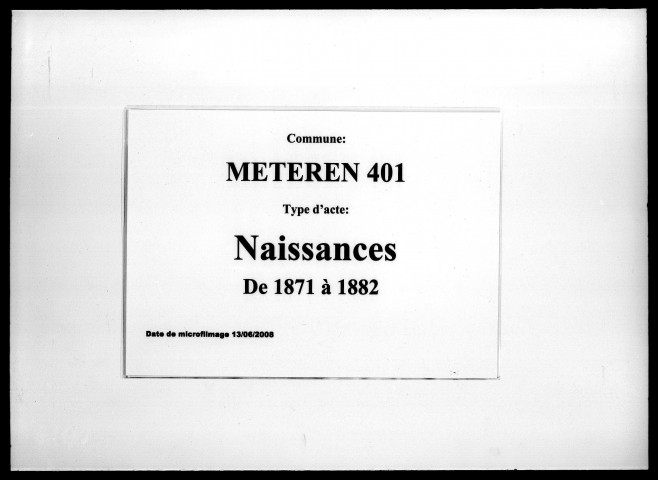 METEREN / N [1871-1882]