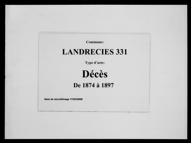 LANDRECIES / D [1874-1897]